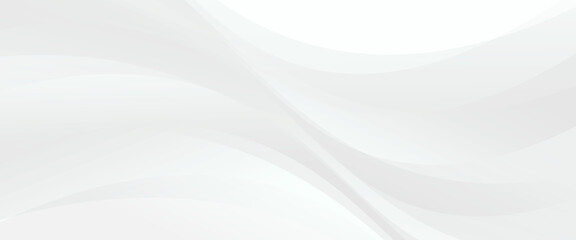Obraz premium Smooth white wavy abstract background texture design element