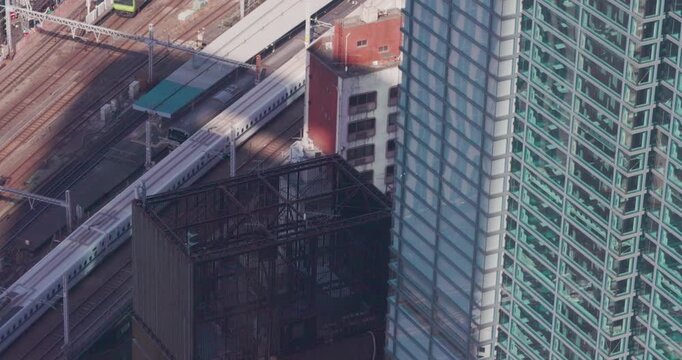 Tokyo Shinbashi Station and Shinkansen Bullet Train
