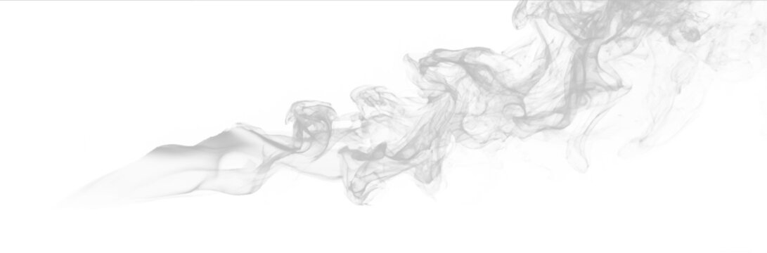 Soft smoke clouds with smooth flowing shapes, transparent layers, and realistic airy texture. vector
