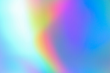 Obraz premium Abstract blur holographic rainbow foil iridescent background