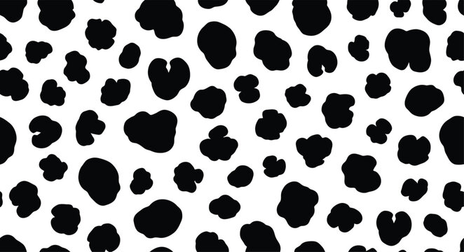 Black and white leopard print pattern