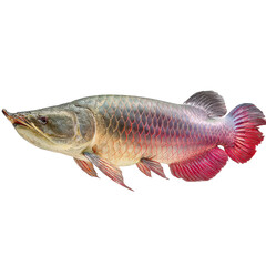 Obraz premium Large fish with distinct colors swimming in a clear body of water during daylight hours in a natural habitat setting