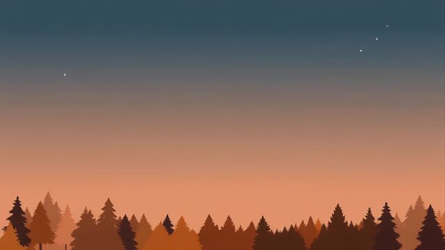 Misty Sunrise Over Dense Forest with Soft Morning Light and Fog