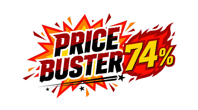 Price Buster 74% Sale Tag