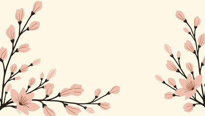 A soothing image of cherry blossoms on dark branches evokes feelings of spring and renewal. Perfect for backgrounds, wellness content, or themes of de © sisca