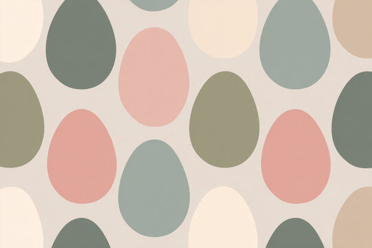 Modern abstract Easter egg pattern design