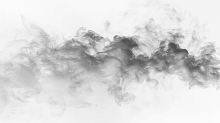 Light drifting smoke with airy texture and transparent layers, ideal for abstract backgrounds and creative designs. vector © Romstock
