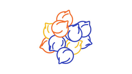 Obraz premium Colorful Hand Drawn Lemons and Leaves.