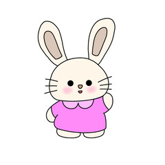 Fototapeta premium Pink rabbit 