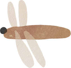 심플한 잠자리 캐릭터 수채 © 설현 박