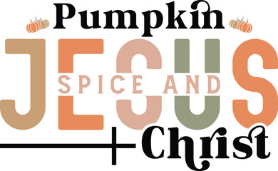 Naklejka premium Boho Fall Christian Svg Png
