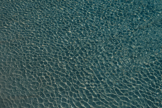 Water ripples, blue color texture in a swimming pool with choppy water.