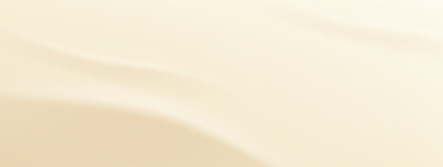 Beige gradient silk texture background. Pearl color studio bg. Light sand backdrop for luxury and calm design. Simple fluid and delicate satin wallpaper. Watercolor elegant creamy cosmetic wave © Mariia