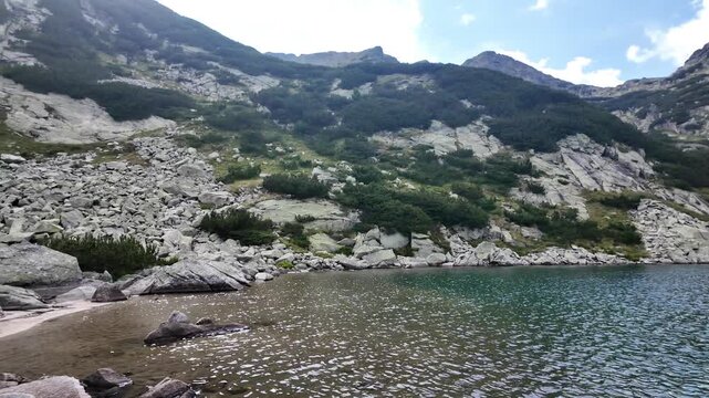 Amazing Summer Landscape of Rila mountain near Yakoruda Lakes, Bulgaria