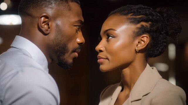 Co-founder conflict intervention, mediator facilitating difficult conversation, partnership dissolution versus reconciliation documents on table, minimalist studio setting, perfect for founder