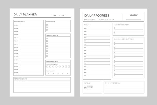 Daily Productivity Journal Example Productivity Journal Template Images – Browse 9,010 Stock Photos ...