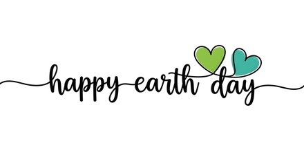 Fototapeta premium Celebrate earth day with love and care for our planet