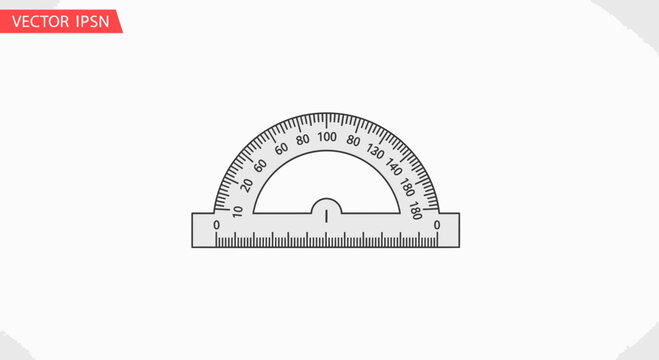 Protractor tool for measuring angles precisely.