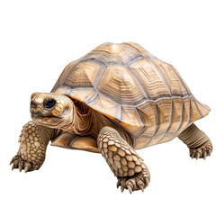 Obraz premium Tortoise walking on a smooth surface in a well-lit space during the day observing its surroundings and moving slowly without any visible obstacles nearby