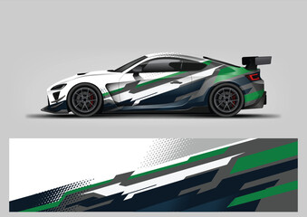 vehicle wrap graphic vector. abstract background for car vinyl wrap © Lancar