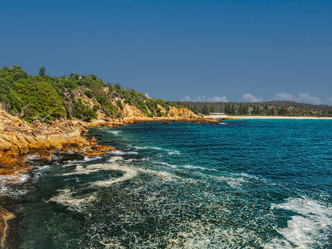 Looking Along The Side To Tathra Beach