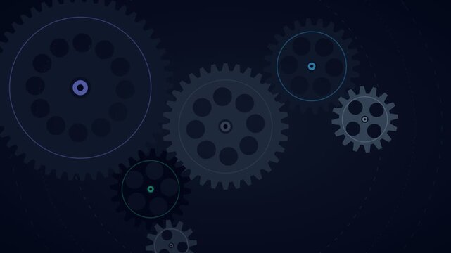 Dynamic network of interconnected mechanical gears symbolizing intricate system processes and collaborative operational flow within a cohesive operational framework