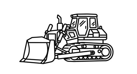 Bulldozer Construction Equipment Heavy Machinery. © yaraa