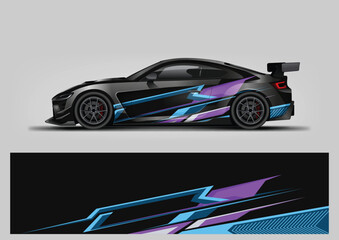 car wrap design vector. abstract background for automotive livery © Lancar