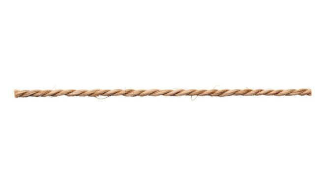 isolated rope in white background, high resolution and maximum details, in one line 