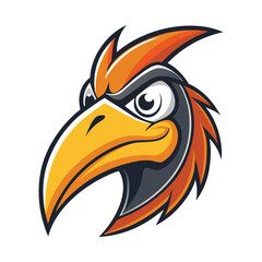 Mascot logo of hornbill bird vector style © Suman