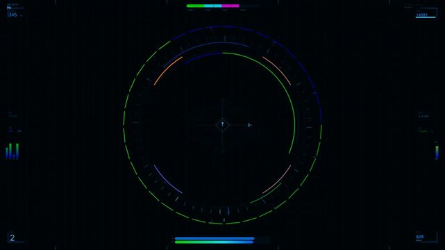 High octane formula racing HUD animation with speed gauges, lap timers, and telemetry data displays. Sleek neon accents on dark background with dynamic motion graphics. Perfect for racing games, sport
