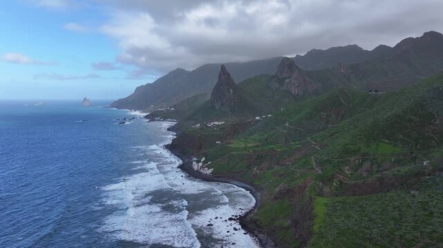 Anaga Rural Park in the northern part of Tenerife. Canary Islands.