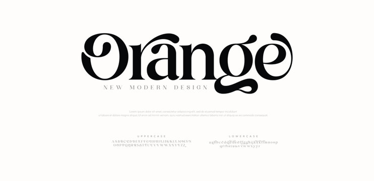 Elegant Modern beauty font alphabet logo. Typography beautiful luxury minimal elegant serif fonts fashion wedding vintage retro logos. vector illustration
