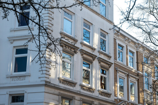 Classic historic apartment building in Hamburg Ottensen