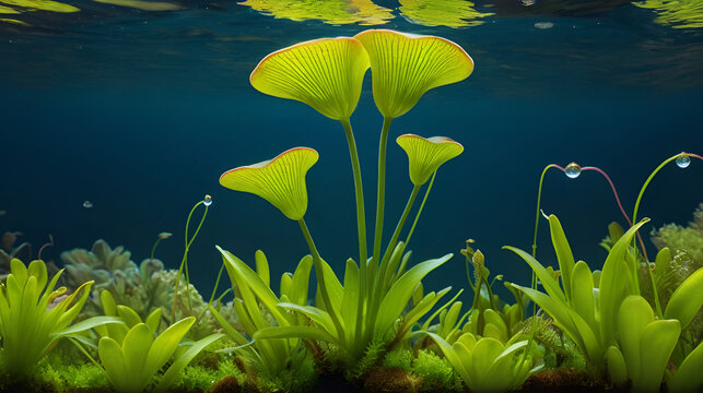 Bladderwort carnivorous plant underwater
