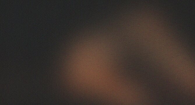 Dark moody brown and black grainy gradient background with subtle warm light leak texture and film noise effect for dramatic cinematic visual design