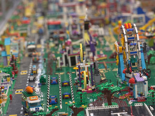 Fototapeta premium Lego city amusement park display