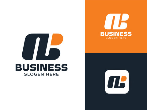 Professional Monogram Letter N and B Combined Logo Template for Corporate Identity