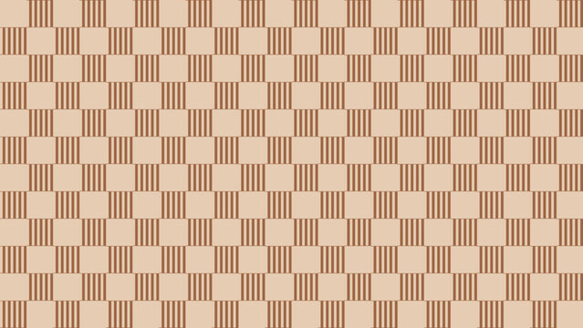 Beige Brown Checkered Pattern Background