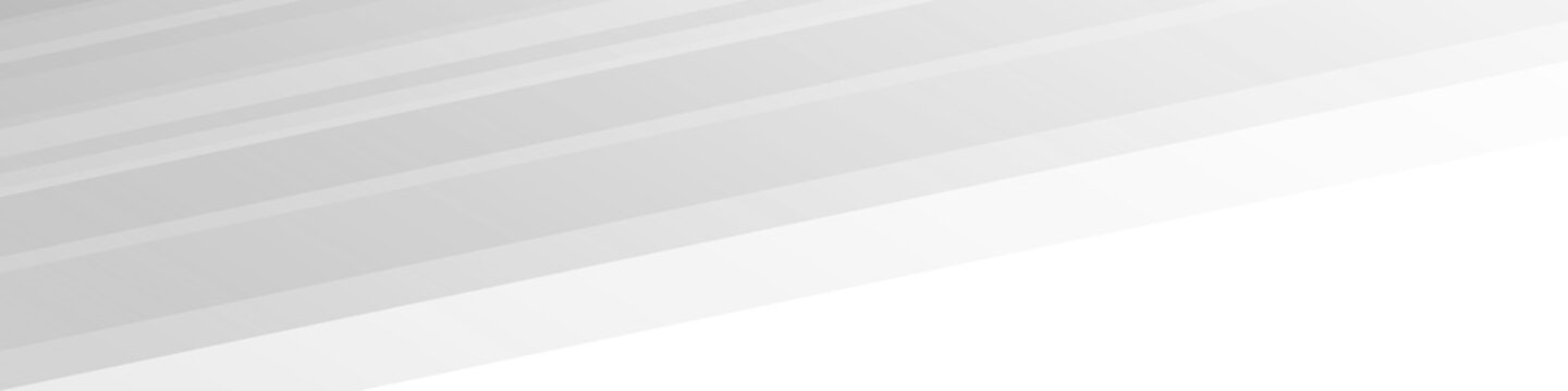 White abstract banner with gray pattern, modern geometric texture, diagonal rays	