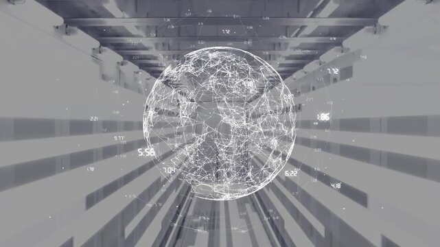Animation of globe over road
