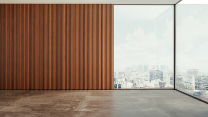 Fototapeta premium Large luxury modern bright interiors Living room mockup illustration 3D rendering Generated Color Image