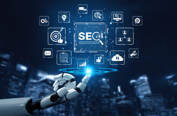 AI improves SEO visibility using intelligent optimization tools, keyword analytics, and smart...