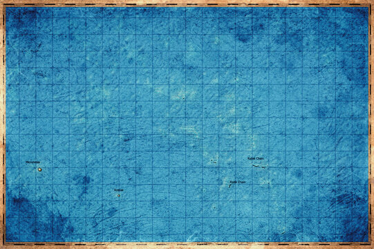 Vintage Map Of Marshall Islands With Atolls On Retro Paper Background