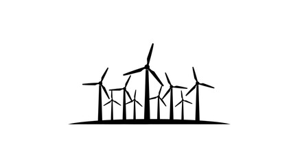 Wind turbines renewable energy farm. © AHMAD