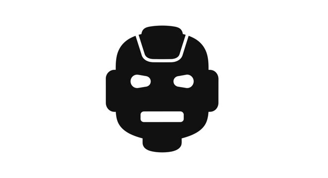 Black Iron Man helmet head.