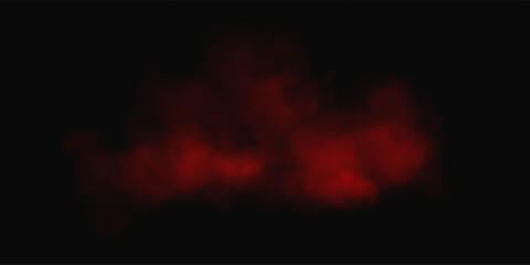 Fototapeta premium Burning Red Smoke and Dust Cloud Abstract
