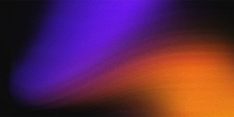 Fototapeta premium Dark red orange red grainy texture background abstract vibrant color wave shape black backdrop noisy wide banner header design