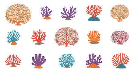 Colorful Coral Reef Marine Life. © MUHRODIN