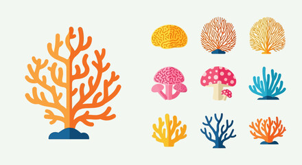 Colorful coral reef marine life. © MUHRODIN